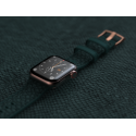 NJORD Jord Řemínek z lososí kůže pro Apple Watch 42/44/45/49mm, tmavě zelený