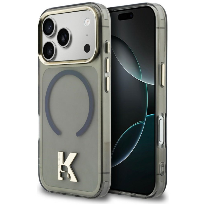 Kryt Karl Lagerfeld IML K Head Logo pro iPhone 17 Pro - black