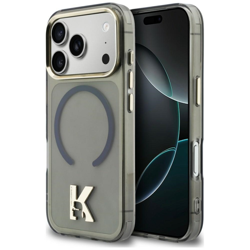 Kryt Karl Lagerfeld IML K Head Logo pro iPhone 17 Pro Max - černý