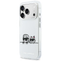 Kryt Karl Lagerfeld Peekaboo Logo MagSafe iPhone 17 Pro - bílá