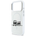 Kryt Karl Lagerfeld Peekaboo Logo MagSafe iPhone 17 Pro - bílá