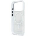 Kryt Karl Lagerfeld Peekaboo Logo MagSafe iPhone 17 Pro - bílá