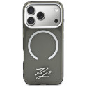 Kryt Karl Lagerfeld IML KL SCRIPT pro iPhone 17 Pro - černý
