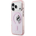 Kryt Karl Lagerfeld IML Peekaboo MagSafe pro iPhone 17 Pro Max - růž
