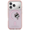 Kryt Karl Lagerfeld IML Peekaboo MagSafe pro iPhone 17 Pro Max - růž