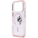 Kryt Karl Lagerfeld IML Peekaboo MagSafe iPhone 17 Pro - růžový