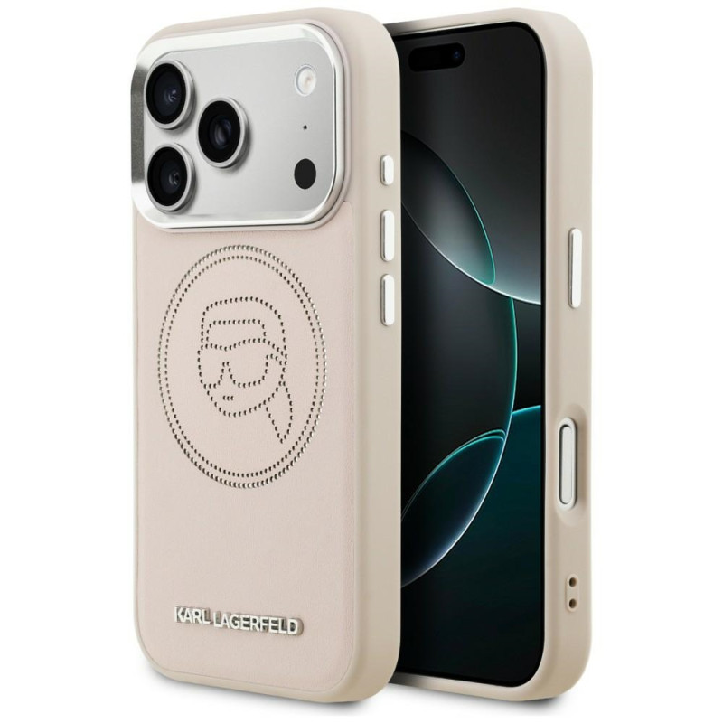 Kryt Karl Lagerfeld K Head Point pro iPhone 17 Pro Max - růžová