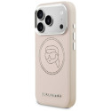 Kryt Karl Lagerfeld K Head Point Logo pro iPhone 17 Pro - růžový