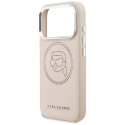 Kryt Karl Lagerfeld K Head Point Logo pro iPhone 17 Pro - růžový