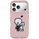 Kryt Karl Lagerfeld Karl & Choupette pro iPhone 17 Pro Max - růžová