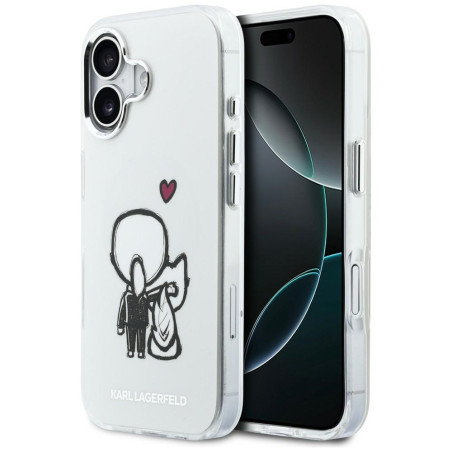 Kryt Karl Lagerfeld Karl & Choupette Back MagSafe pro iPhone 17 - clea