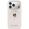 Kryt Karl Lagerfeld POINT & Choupette iPhone 17 Pro - růžový