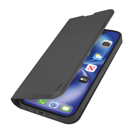 SBS Wallet Smooth pro iPhone 16e/17e - černé