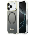 Kryt Guess IML Gradient Script Metal MagSafe iPhone 17 Pro - black