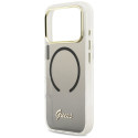 Kryt Guess IML Gradient Script Metal MagSafe iPhone 17 Pro - black