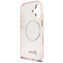 Kryt Guess IML Script Metal MagSafe iPhone 17 - růžová