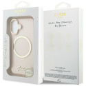 Kryt Guess IML Script Metal MagSafe iPhone 17 - růžová