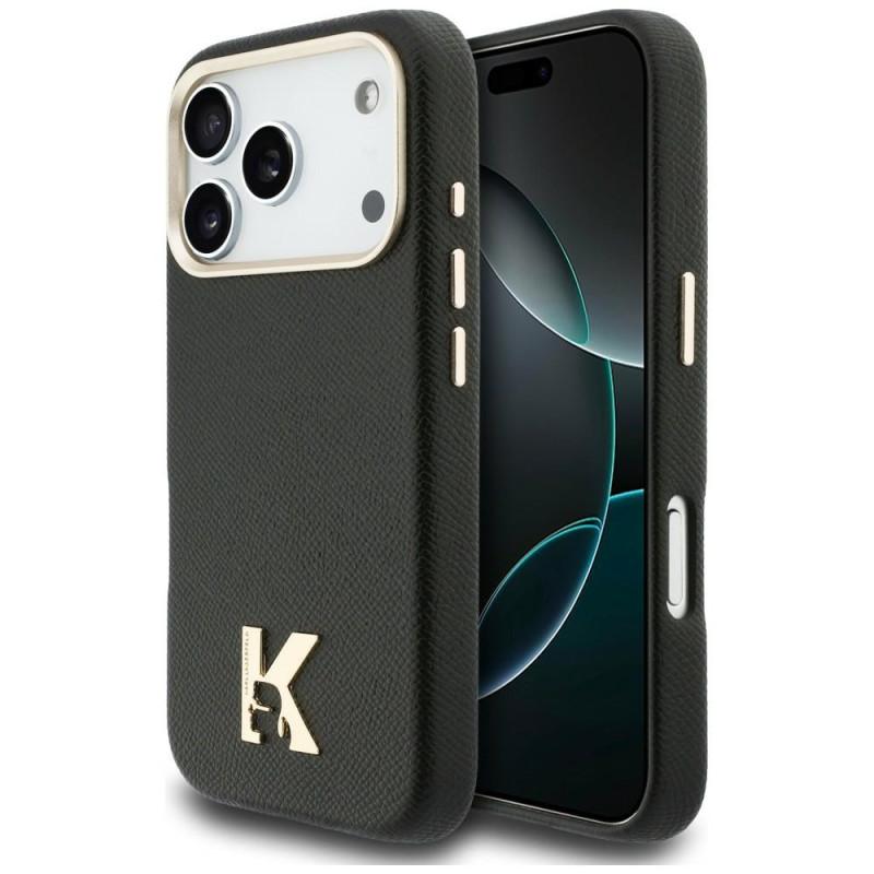 Kryt Karl Lagerfeld KARL HEAD Logo pro iPhone 17 Pro - černý