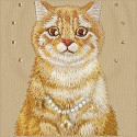 Kryt Nimmy LUCKY FASHION CAT MagSafe pro iPhone 17 Pro - hnědá