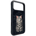 Kryt Nimmy Lucky Fashion Cat pro iPhone 17 Pro – černý