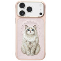 Kryt Nimmy Lucky Fashion Cat pro iPhone 17 Pro Max - růžový