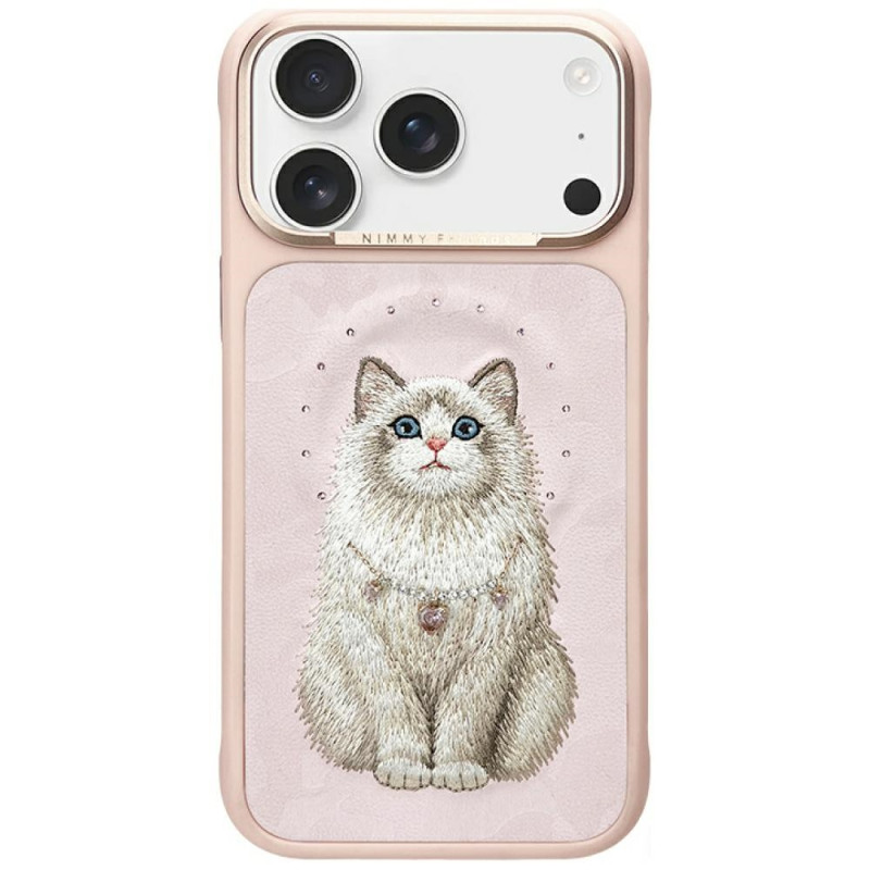 Kryt Nimmy NIMMY Lucky Fashion Cat pro iPhone 17 Pro - růžový