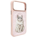 Kryt Nimmy Lucky Fashion Cat MagSafe iPhone 17 Pro růžový