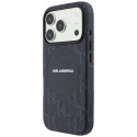 Kryt Karl Lagerfeld MONOGRAM Logo MagSafe pro iPhone 17 Pro – modrý