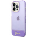 Kryt Guess TRANSLUCENT iPhone 14 Pro Max – fialové