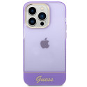 Kryt Guess TRANSLUCENT iPhone 14 Pro Max – fialové