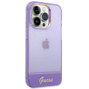 Kryt Guess TRANSLUCENT iPhone 14 Pro Max – fialové
