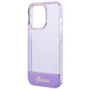 Kryt Guess TRANSLUCENT iPhone 14 Pro Max – fialové
