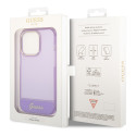 Kryt Guess TRANSLUCENT iPhone 14 Pro Max – fialové