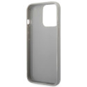 Kryt Karl Lagerfeld Monogram Iridescent iPhone 14 Pro - stříbrné