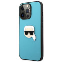 Kryt Karl Lagerfeld IKONIK Karl pro iPhone 13 Pro Max - modrý
