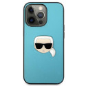 Kryt Karl Lagerfeld IKONIK Karl pro iPhone 13 Pro Max - modrý