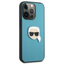 Kryt Karl Lagerfeld IKONIK Karl pro iPhone 13 Pro Max - modrý