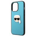Kryt Karl Lagerfeld IKONIK Karl pro iPhone 13 Pro Max - modrý