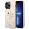 Kryt Guess 4G BIG METAL LOGO pro iPhone 15 Pro - růžová