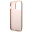 Kryt Guess 4G BIG METAL LOGO pro iPhone 15 Pro - růžová