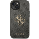 Kryt Guess 4G BIG METAL LOGO pro iPhone 15 - šedý