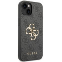 Kryt Guess 4G BIG METAL LOGO pro iPhone 15 - šedý