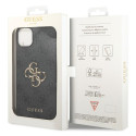 Kryt Guess 4G BIG METAL LOGO pro iPhone 15 - šedý