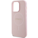 Kryt Guess GUHMP14LPSAHMCP pro iPhone 14 Pro MagSafe - růžová