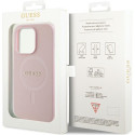 Kryt Guess GUHMP14LPSAHMCP pro iPhone 14 Pro MagSafe - růžová