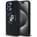 Kryt Karl Lagerfeld SILICONE KARL&Choupette iPhone 15 Pro Max black