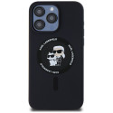 Kryt Karl Lagerfeld SILICONE KARL&Choupette iPhone 15 Pro Max black