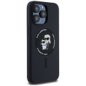 Kryt Karl Lagerfeld SILICONE KARL&Choupette iPhone 15 Pro Max black