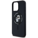 Kryt Karl Lagerfeld SILICONE KARL&Choupette iPhone 15 Pro Max black