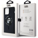 Kryt Karl Lagerfeld SILICONE KARL&Choupette iPhone 15 Pro Max black